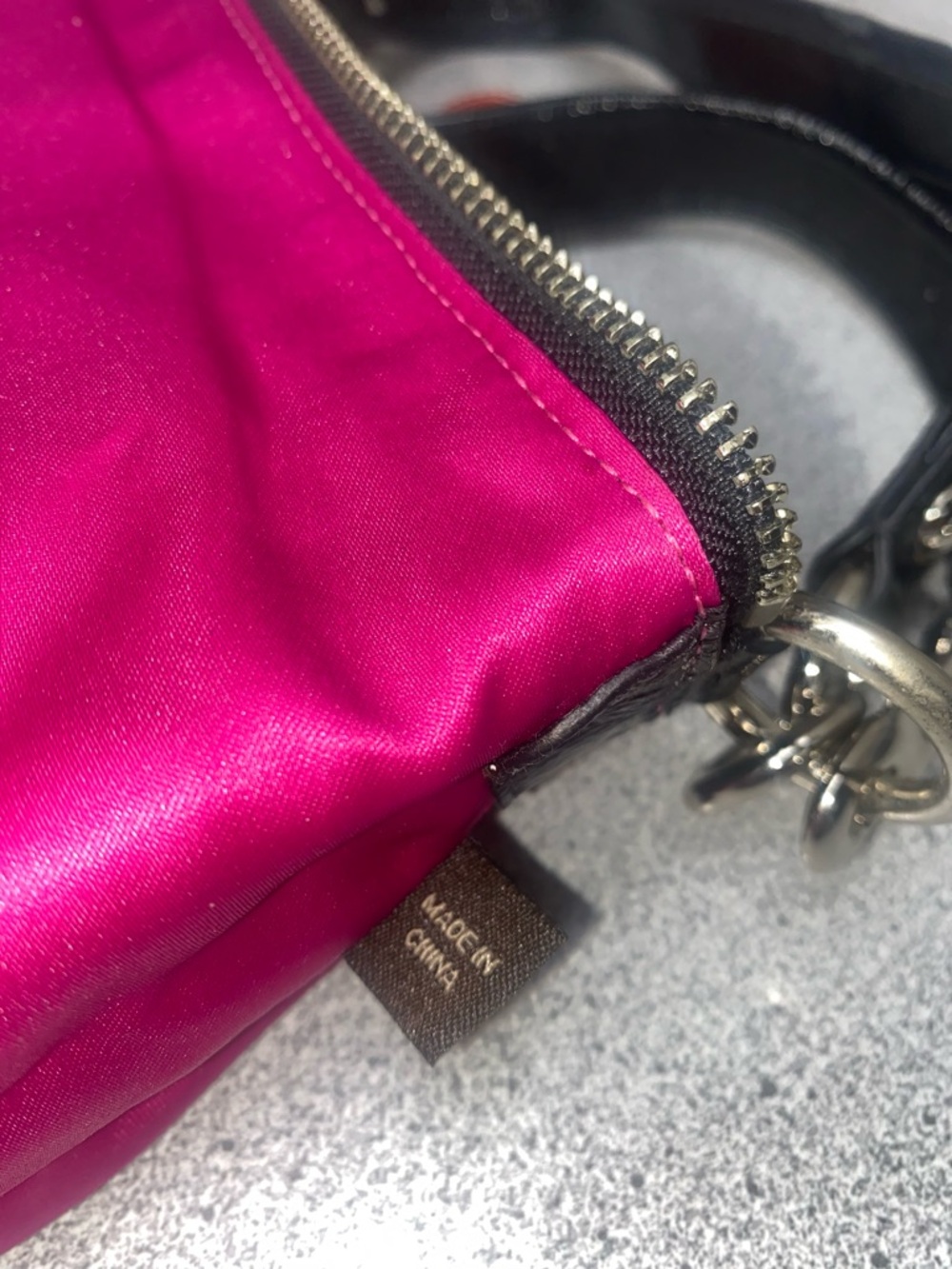 Coach Poppy Pink/Purple/Black Tartan Groovy Shoulder/Crossbody Bag EUC - Picture 12 of 15